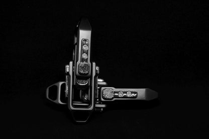 Magnetic EDC Fidget Slider – Titanium Gray and Pearl Chrome Stress Relief Toy | Click & Push for Relaxation |Pocket-Friendly Everyday Carry