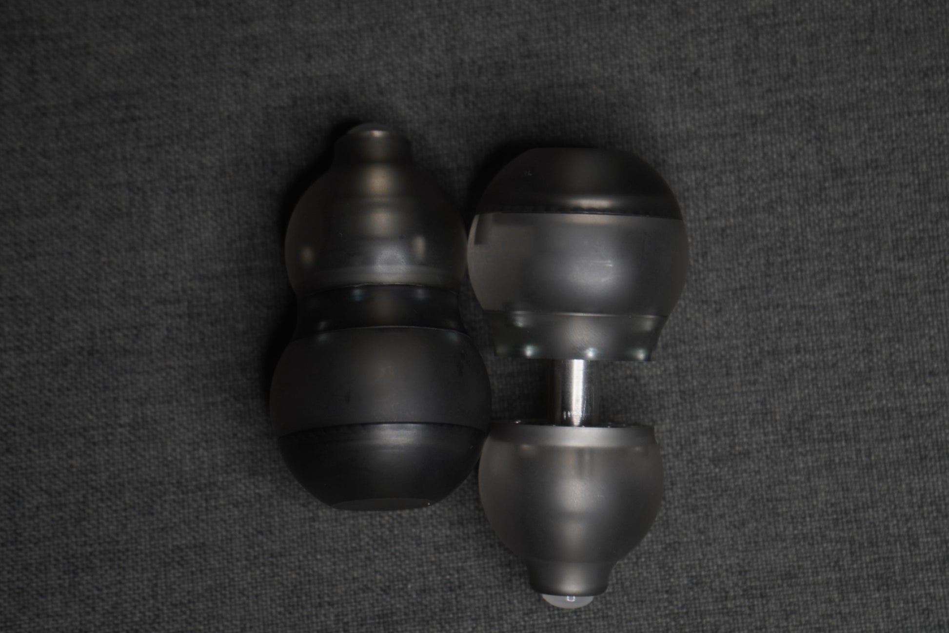 Obsidian Black 4-in-1 Gourd Fidget Toy – Magnetic EDC Spinner, Ratchet & Popping Coin – Stress Relief, Durable PMMA, Comfortable Grip
