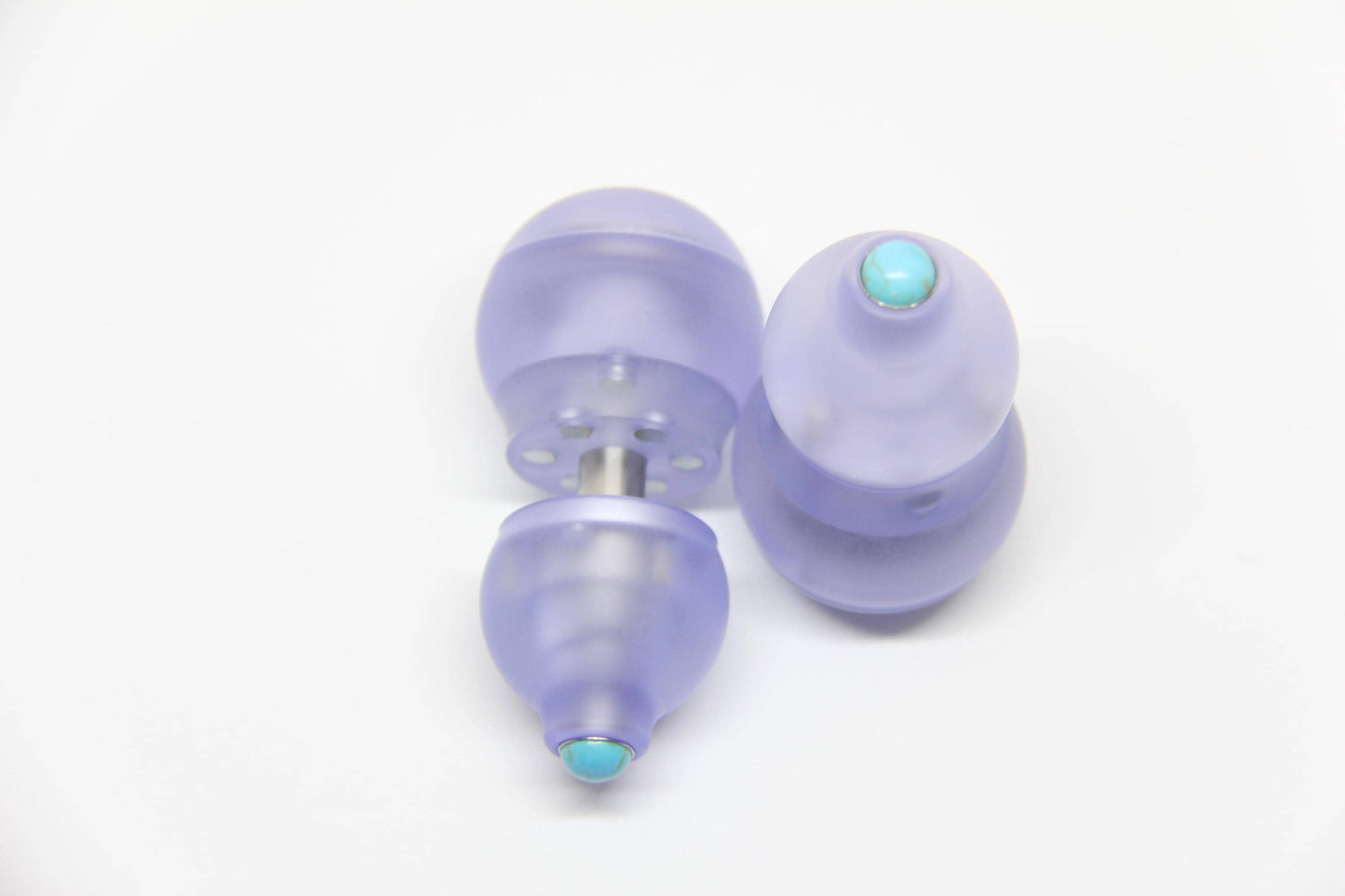 Lavender 4-in-1 Gourd-Shaped Magnetic Fidget Toy – EDC Stress Relief Spinner with Ratchet & Popping Coin – Durable PMMA, Comfortable Grip