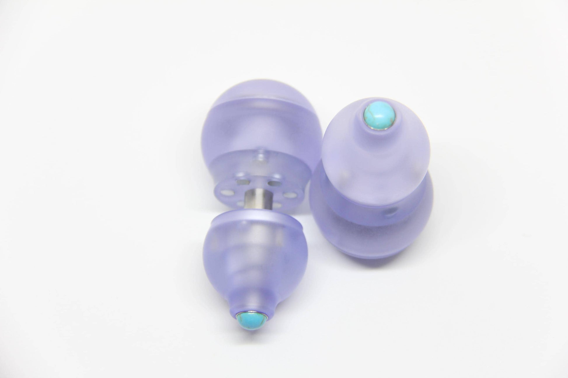 Lavender 4-in-1 Gourd-Shaped Magnetic Fidget Toy – EDC Stress Relief Spinner with Ratchet & Popping Coin – Durable PMMA, Comfortable Grip