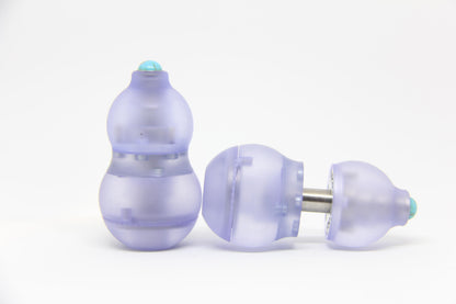 Lavender 4-in-1 Gourd-Shaped Magnetic Fidget Toy – EDC Stress Relief Spinner with Ratchet & Popping Coin – Durable PMMA, Comfortable Grip