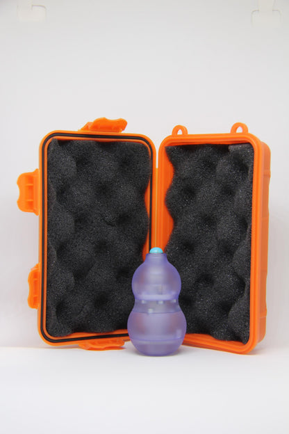 Lavender 4-in-1 Gourd-Shaped Magnetic Fidget Toy – EDC Stress Relief Spinner with Ratchet & Popping Coin – Durable PMMA, Comfortable Grip
