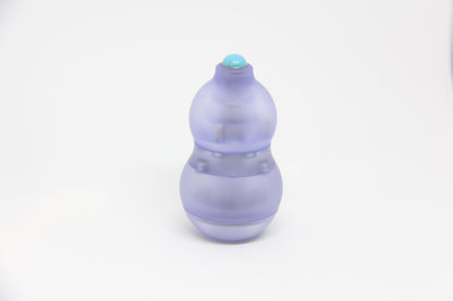 Lavender 4-in-1 Gourd-Shaped Magnetic Fidget Toy – EDC Stress Relief Spinner with Ratchet & Popping Coin – Durable PMMA, Comfortable Grip