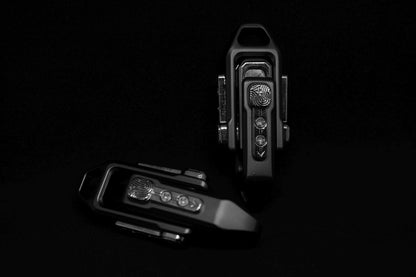 Magnetic EDC Fidget Slider – Titanium Gray and Pearl Chrome Stress Relief Toy | Click & Push for Relaxation |Pocket-Friendly Everyday Carry